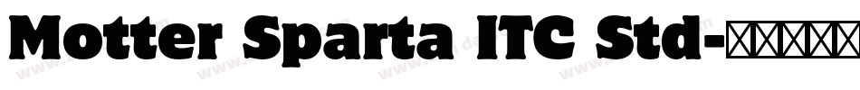 Motter Sparta ITC Std字体转换
